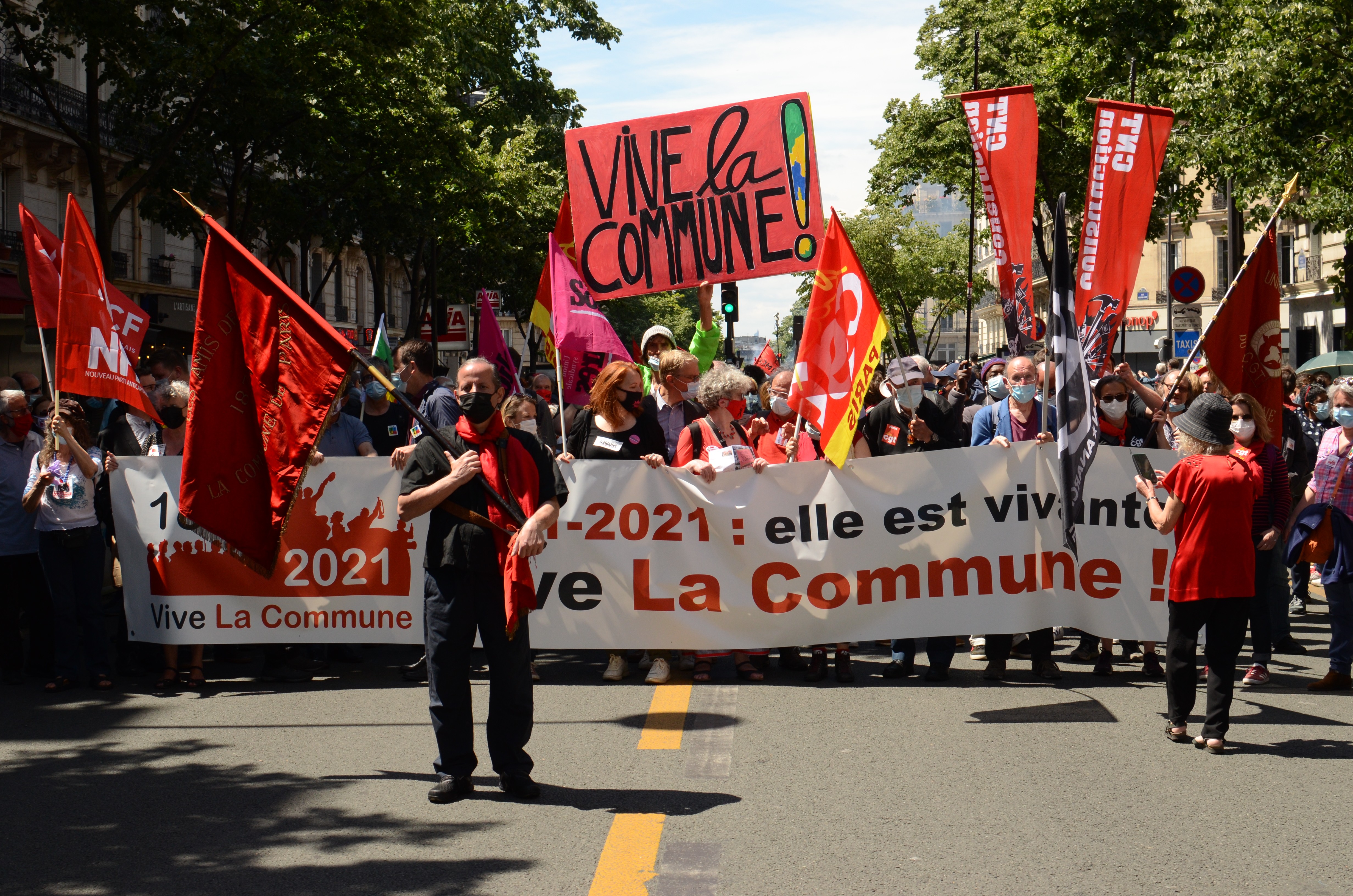 150e anniversaire de la Commune de Paris - 29 mai 2021 Montée au Mur des Fédérés