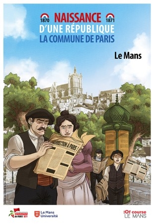 Affiche-Le Mans COMMUNE-DE-PARIS