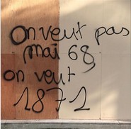 Image sur un mur en mai 2018 (Commune libre de Tolbiac)